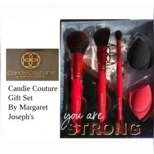 Margaret Josephs "You Are Strong" 5 pc makeup brush & blender gift set